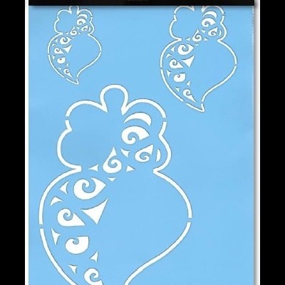 Stencil "Coração de Viana" 20x30cm 80430