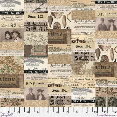 Tecido Neutral Collage - Neutral || Tim Holtz Palette PWTH250