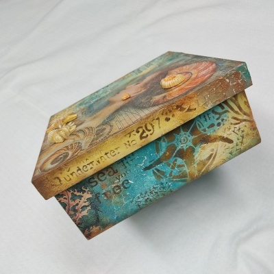 Caixa ampla com tampa de encaixe 25x25x10cm 9437