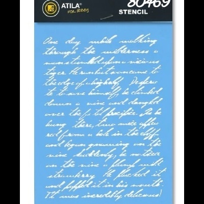 Stencil Efeito Manuscrito 15x20cm 80469