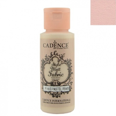 Frasco de tinta para tecido rosa pastel CADENCE Style Matt Fabric