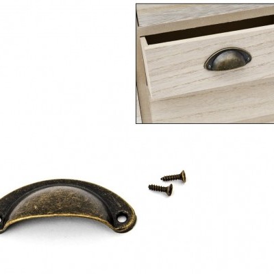 PUXADORES DOURADO ENVELHECIDO 5X2.1cm 90499