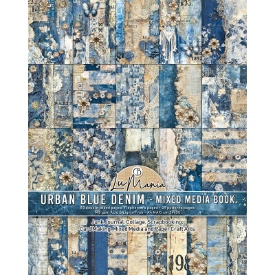 Mixed Media book URBAN BLUE DENIM A4 Maxi CIAO BELLA CBMA002