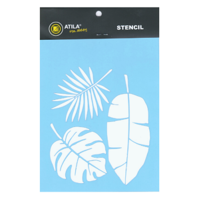 Stencil 15x20cm Folhas Mod.3 80609