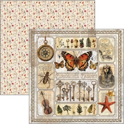 Bloco scrapbooking Ciao Bella 8"x8" (20,5x20,5cm) Cabinet of curiosities CBH085