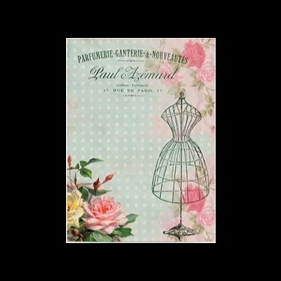 Papel de arroz impresso 35x25cm DC.TT01