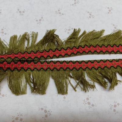 Fita c/franjas verde/vermelho