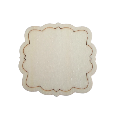 Placa recortada média 8x8cm  98420.2