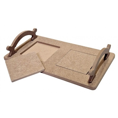 Tabuleiro mdf 31x18x6cm CADENCE  650152