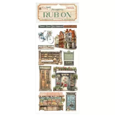 Rub-on 10,16x21,6cm - Art of Travelling DFLRB133