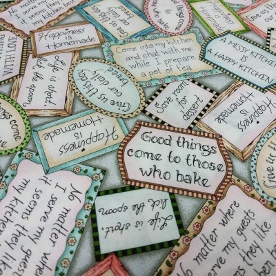 Tecido MAYWOOD "Happiness is Homemade" 9863-K T1711