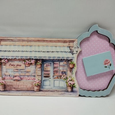 Kit placa "Cake Shop" 36x18,5cm
