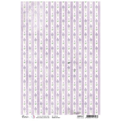 PAPEL DE ARROZ A4 PIUMA Purple Fields CIAO BELLA CBRP417