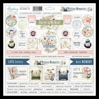 CARDBOARD STICKERS "CWritten Memories" MT-MEM-10