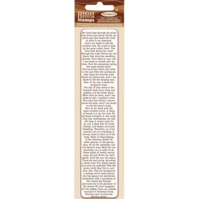 Carimbo Stamperia 4x18cm WTKCC182