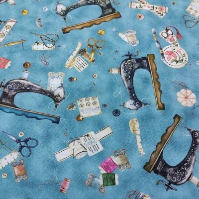 Tecido R.K. "Make it sew"  RK22702