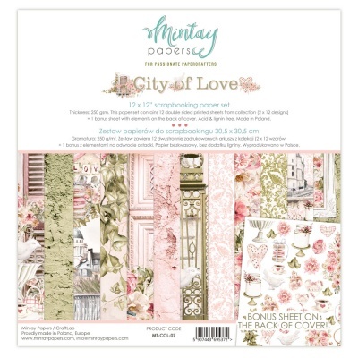 ALBUM SCRAP 24F.15,2X15,2CM MINTAY "CITY OF LOVE" MT-COL-08