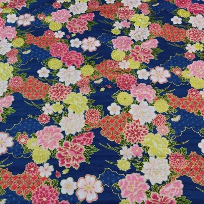 TECIDO COSMO TEXTIL "SATIN SLUB WITH GOLD" AP21902-2D