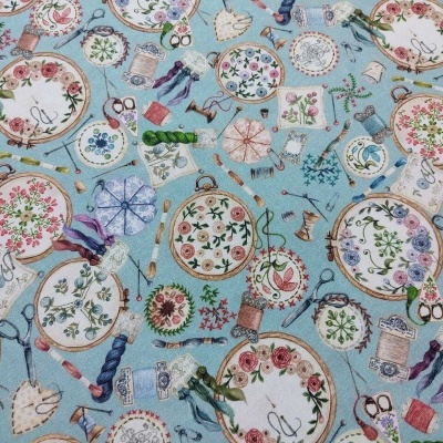 Tecido R.K. "Make it sew"  RK22703