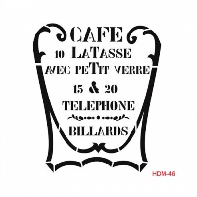 STENCIL CADENCE 25x25CM HDM46