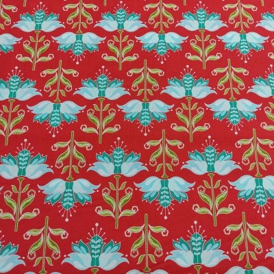 RETALHO TECIDO RILEY BLAKE FLORES N24 C2892   141