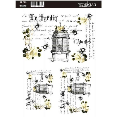 Transfer TEXTIL "Joy of Life" 21x30cm CADENCE Ref.: JLFT05