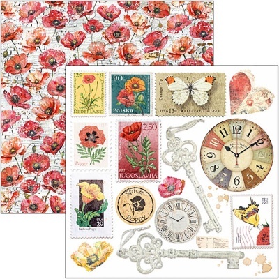 Bloco scrapbooking Ciao Bella 6"x6" (15x15cm) "Majestic Dream"  CBQE 084