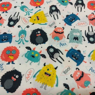 Tecido FUNNY MONSTER 62658