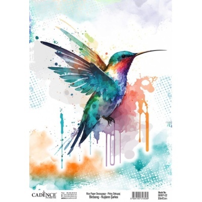 Papel Arroz 30x42cm CADENCE - BIRDSONG COLLECTION BRRP002