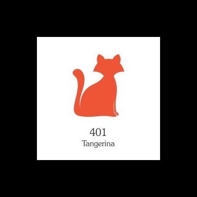 TINTA TECIDO GATO PRETO 40ML 401 Tangerina