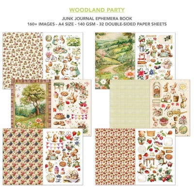 WOODLAND PARTY Ephemera Book A4  CIAO BELLA  CBB011