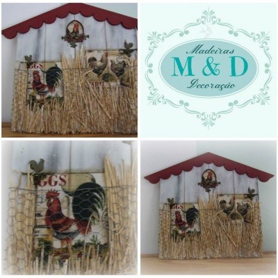 Placa em forma de casa 53x43cm 98238.1