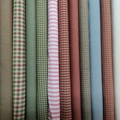 TECIDO HOMESPUN COTTON H28 CREME/VERmelho/Azul