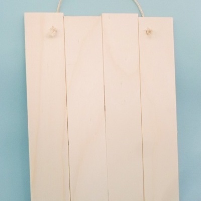 Placa de ripas com corda 26x35cm 96139