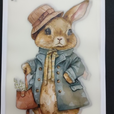 Transfere "Coelho com chapéu"  DTFR  04