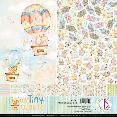 Bloco scrapbooking My tiny world Patterns Pad 12x12 8/Pkg CIAO BELLA Referencia: CBT062