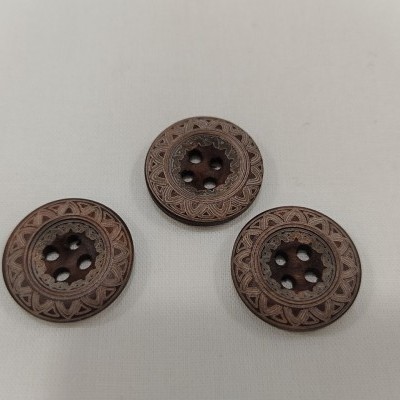 Botão madeira gravado lazer 20mm 05504-32-0