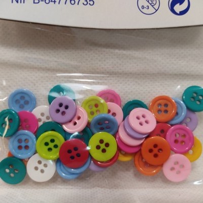 Blister botões v/cores 11mm  FR1019