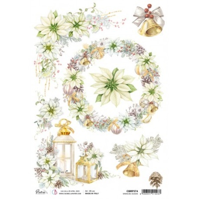 Papel de arroz A4 Piuma Sparkling season CIAO BELLA CBRP374