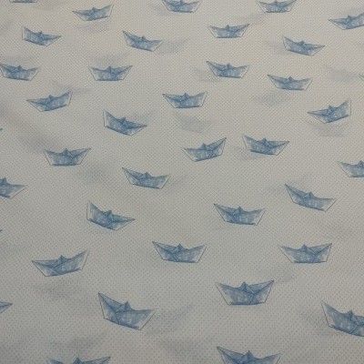 TECIDO INDIGO Barco Azul