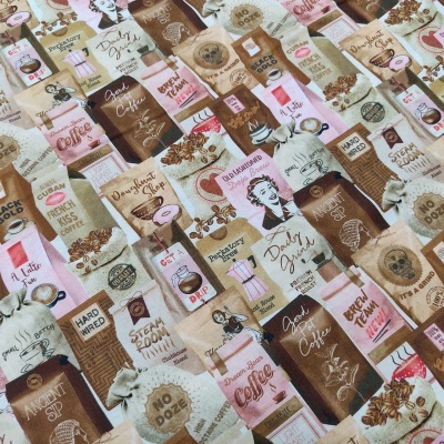 TECIDO MICHAEL MILLER "small batch coffee" CX10129 T1566