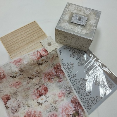 KIT Caixa quadrada c/tampa embutida