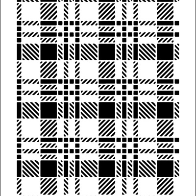 STENCIL 20X30CM 466 PADRÃO QUADRADOS Ref. 440466
