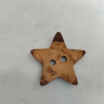 Botões casca de coco Estrela 45mm