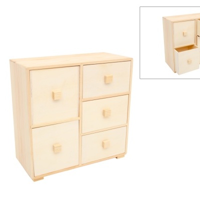 CAIXA 5 GAVETAS 32X14X30CM  871023