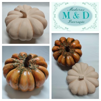 Abóbora grande chacota 25x15cm  ABGR