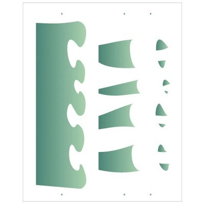 STENCIL 20X25 BARRADO OPA2051