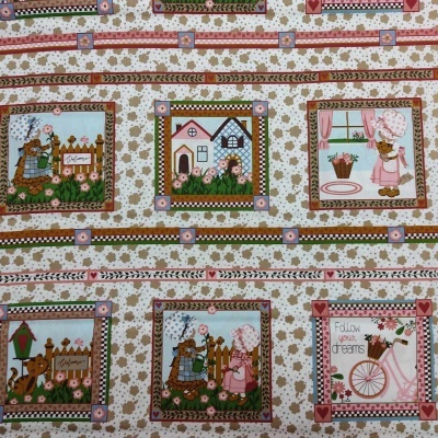 TECIDO "boneca" 100% ALGODÃO 799-73 PAINEL C/150X62CM