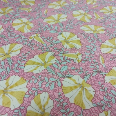 Tecido Tilda "GardenLife" Striped Petunia Pink 100305