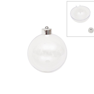 BOLA ACRILICA DIAM. 10CM C/SUPORTE Ref. 90605